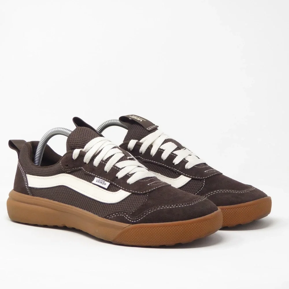 Vans Mens UltraRange Shoes Sneakers Brown Suede Mesh Low Top Sneaker 9